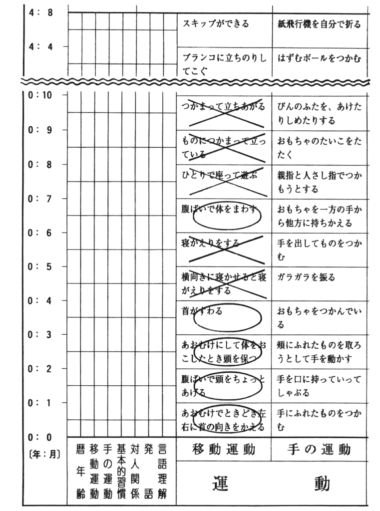 式 的 発達 円城寺 検査 分析 乳幼児